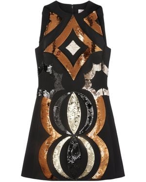PUCCI Sleeveless Dress With Embroidery Necklaces - Black