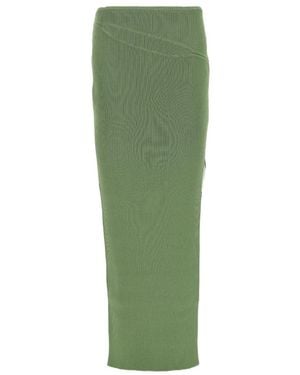 Christopher Esber Ribbed Skirt - Green