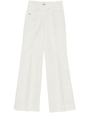 Victoria Beckham Alina Wide-Leg Jeans - White