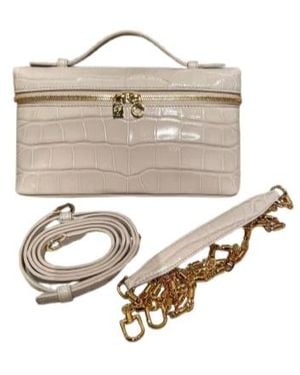 Loro Piana Extra Pocket L19 Shoulder Bag - White