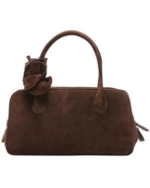 Magda Butrym Double Handle Handbag - Brown