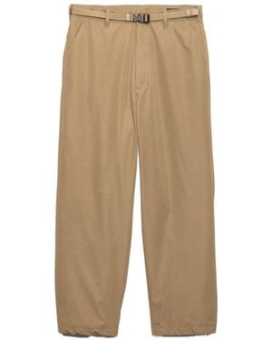 Prada Technical Fabric Pants - Natural
