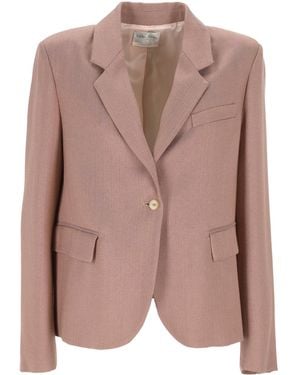 forte_forte Single-Breasted Jacket - Brown