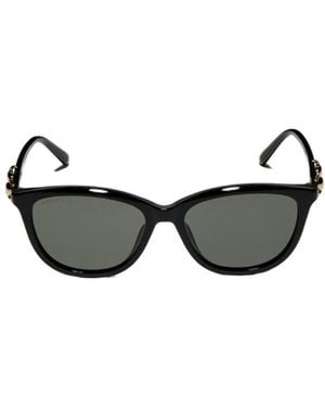 Gucci Eyewear Oval Frame Sunglasses - White