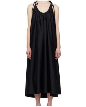 Co. Gathered Halter Maxi Dress - Black