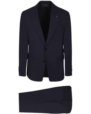 Lardini Single-Breasted Tailored Suit - Blue