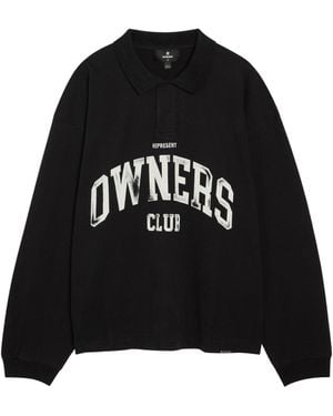 Represent Pure Cotton Long-Sleeved Sweatshirt - Black