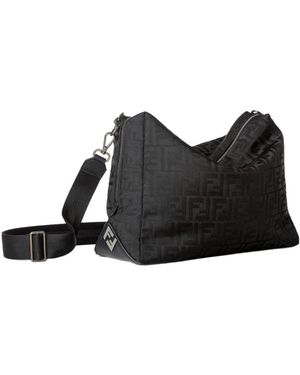Fendi Ff Nylon Bag - Black