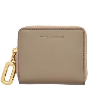 Marc Jacobs The Pop J-Marc Slim Wallet - Natural