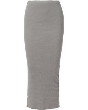 James Perse Ribbed Cotton And Cashmere-Blend Maxi Skirt - Grey