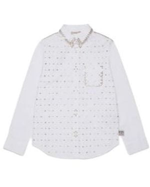 N°21 Rhinestone-Embellished Shirt - White