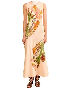 Ulla Johnson Gaea Midi Dress - Metallic