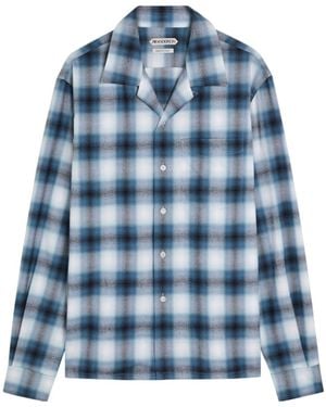 JW Anderson Checked Cotton Shirt - Blue
