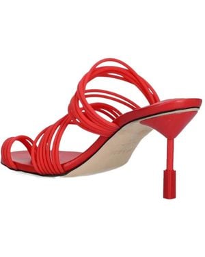 MSGM Multiple-Strap Heeled Sandals - Red