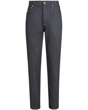 Brunello Cucinelli Comfort Denim Iconic Fit Five-Pocket Trousers - Blue
