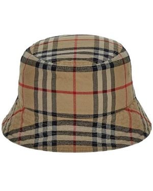 Burberry Checked Pull-On Bucket Hat - Multicolor
