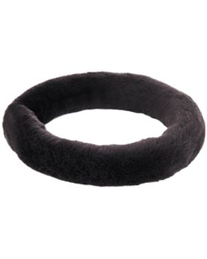 Chloé Plush Hairband - Black
