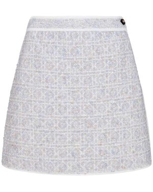 Dior Macrocannage Miniskirt - White