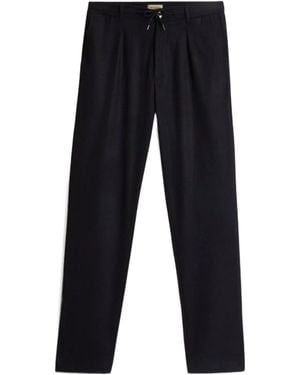 Woolrich Milton Drawstring Flannel Pants - Blue