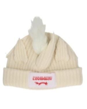 charlesjeffreyloverboy Thick Unicorn Wool Hat - Natural