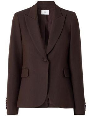 Adam Lippes Wool And Silk-Blend Blazer - Brown