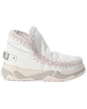 Mou Eskimo Embellished Sneakers - Natural