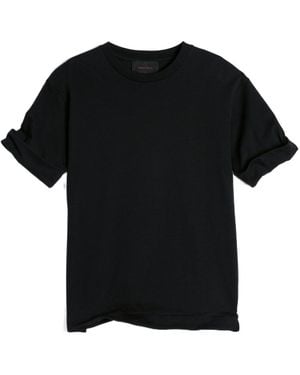 Simone Rocha Fitted Wired Turn-Up T-Shirt - Black