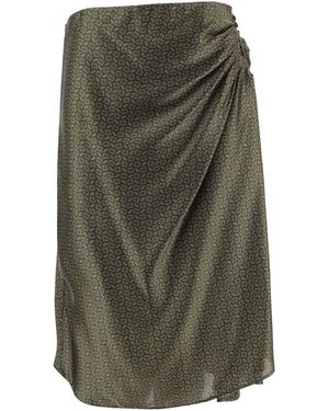 Dries Van Noten Pleated Skirt - Green