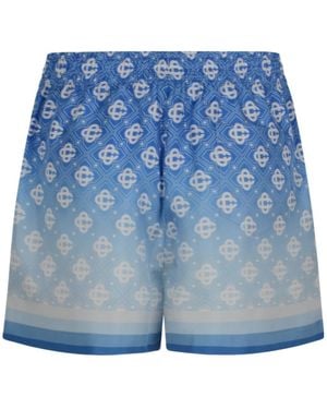 CASABLANCA Gradient Printed Shorts - Blue