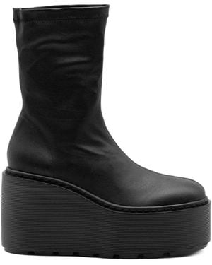 Vic Matié Platform Ankle Boots - Black