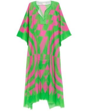 Dries Van Noten Printed Dress - Green