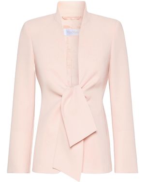 Max Mara Long-Sleeved Casual Jacket - Pink