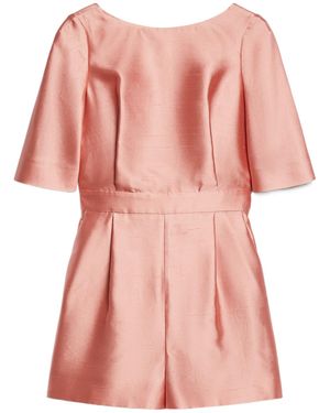 Max Mara Sandalo Boat Neck Open-Back Playsuit - Pink