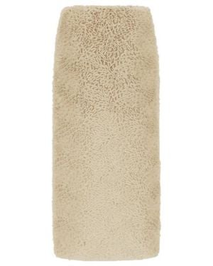 Herno Georgette Straight Skirt - Natural