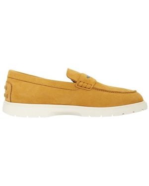 Tod's Round Toe Loafers - Yellow