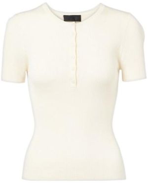 Nili Lotan Silk Top - White