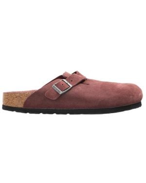 Birkenstock Boston Buckle-Fastening Mules - Brown
