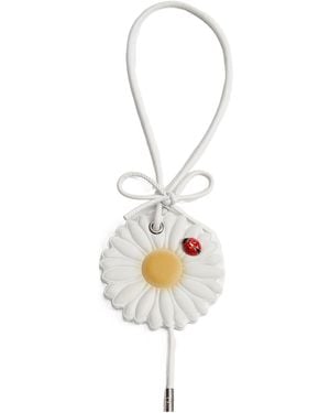 Dior Daisy Bag Charm - White