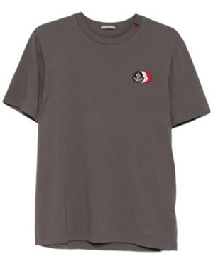 Moncler Label-Patch T-Shirt - Grey