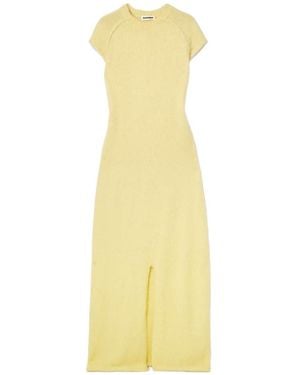 Jil Sander Round-Neck Dress - Yellow
