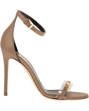 Elisabetta Franchi Ankle-Strap Stiletto Sandals - Metallic