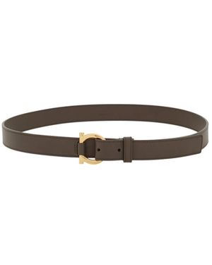 Ferragamo Gancini Belt - White