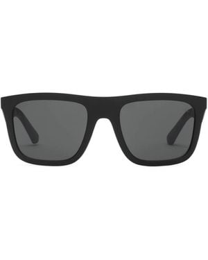 Burberry Embossed Check Square Sunglasses - Gray