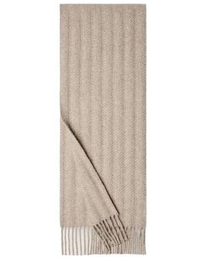 Loro Piana Barre Stripe Scarf - Natural