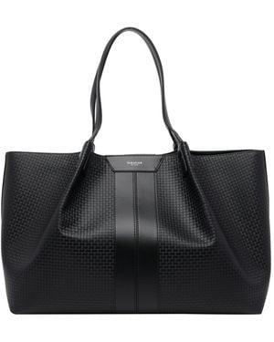 Serapian Logo Printed Tote Bag - Black