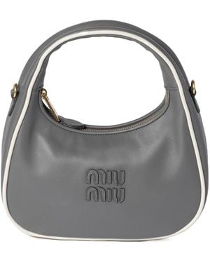 Miu Miu Wander Shoulder Bag - Grey
