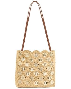 Rabanne Raffia Shoulder Bag - Metallic