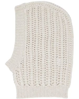 Brunello Cucinelli Cashmere Ski Mask - White