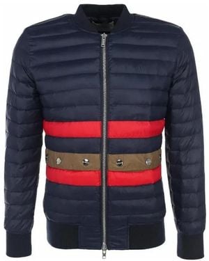 Iceberg Zippered Long-Sleeved Down Jacket - Blue