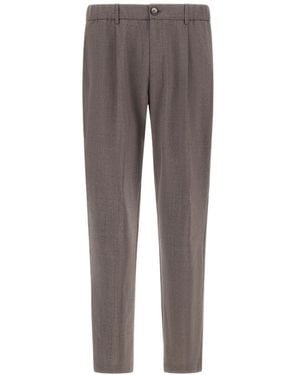 Herno Tailored Regular-Fit Trousers - Grey